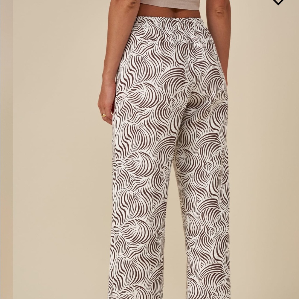 Like new 🦋Reformation Olina linen optical pants - Picture 4 of 11
